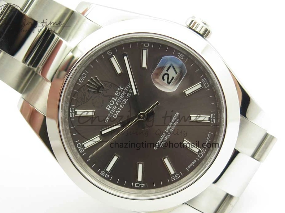 DateJust Best Dial Gray BP Sticks on 126334 41mm Bracelet Makers 1:1 SS Oyster II Edition 0808